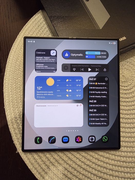 Samsung Galaxy Z Fold 6 12/256GB  - Silver Shadow gwarancja okazja