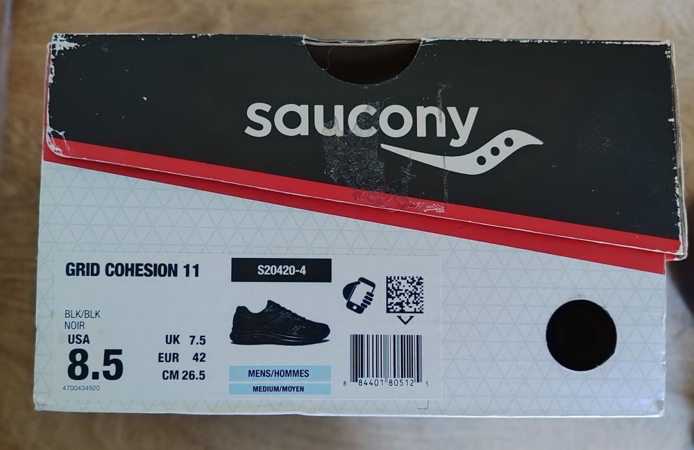 Кросівки Saucony Cohesion 11 Black/Black