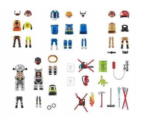 Playmobil 71468 My Figures: Straż Pożarna