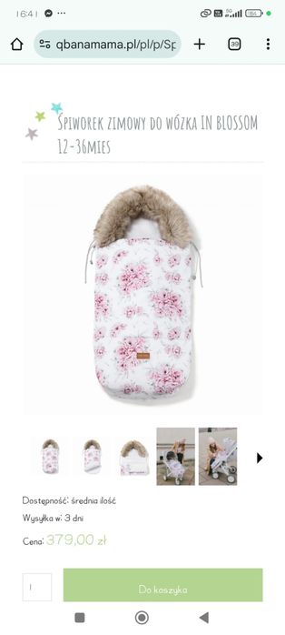 Śpiworek do wózka Qbana mama