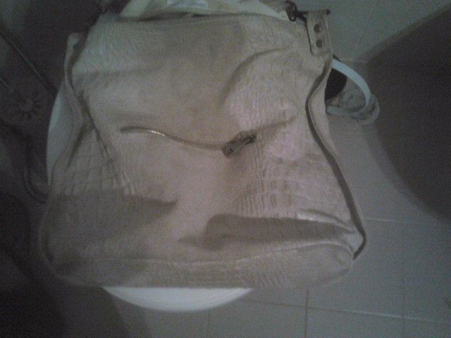 Mala de Senhora em Pele Italiana - Bege e Mala de Senhora Pele Preta