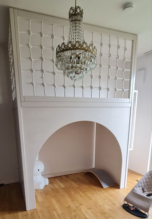 Antresola łóżko drewniane 90x180