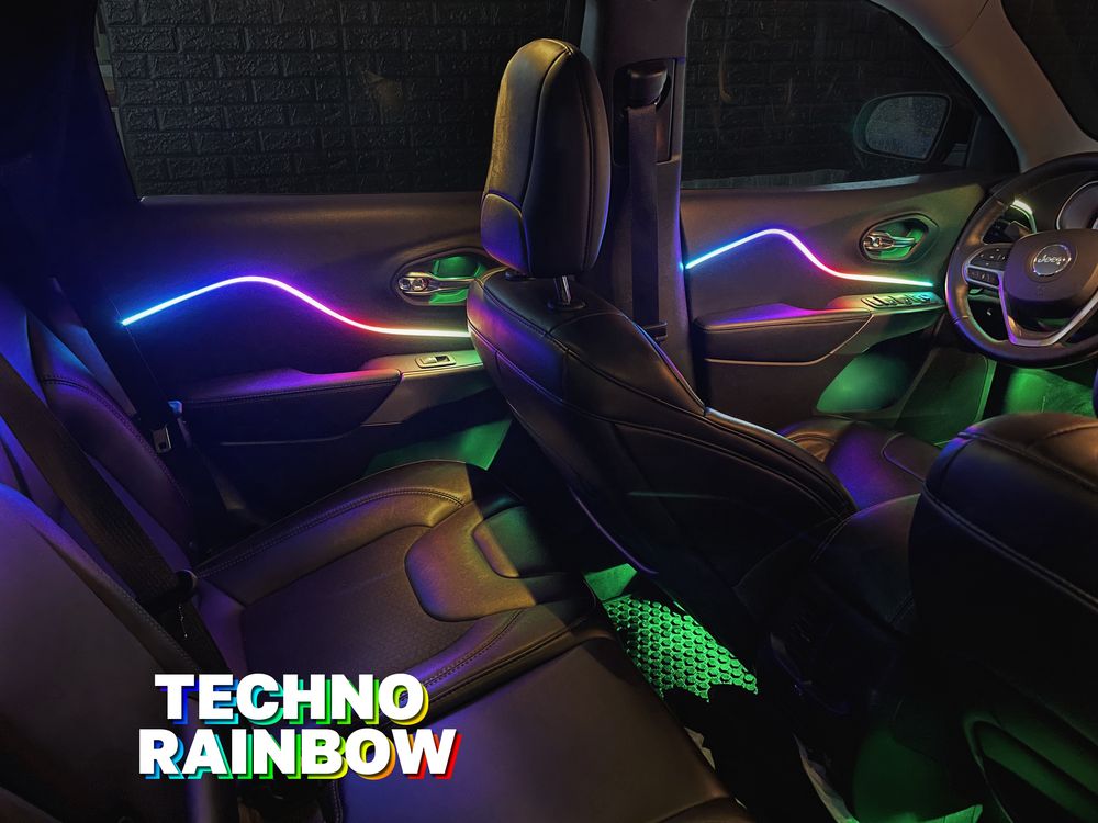 Подсветка салона Techno Rainbow динамическая амбиентная RGBIC радужная