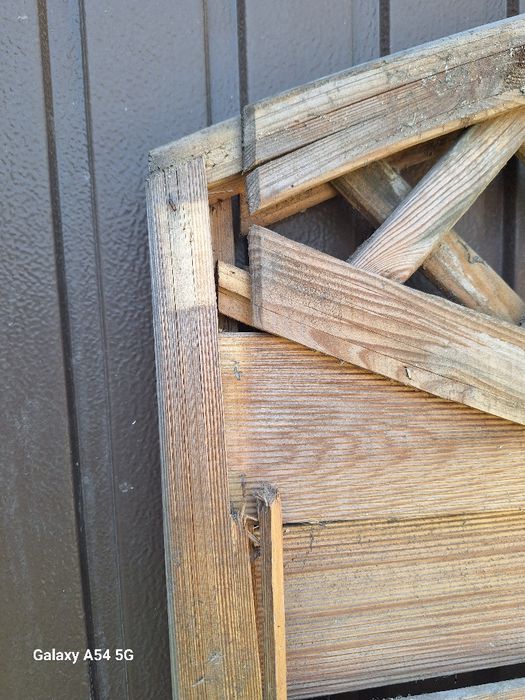 Płoty  lamelowe drewniane 180×180