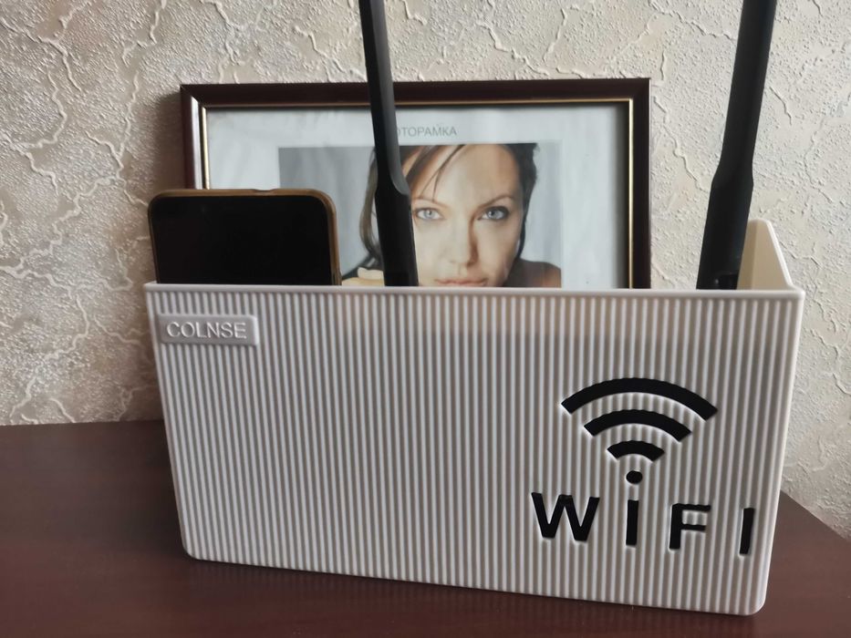 Підставка полиця на ТВ, монітор Поличка кішеня розміщення роутера т.ін