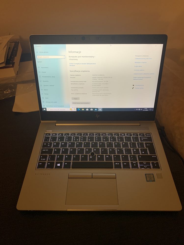 Laptop HP EliteBook 830 G5 I5 8350U