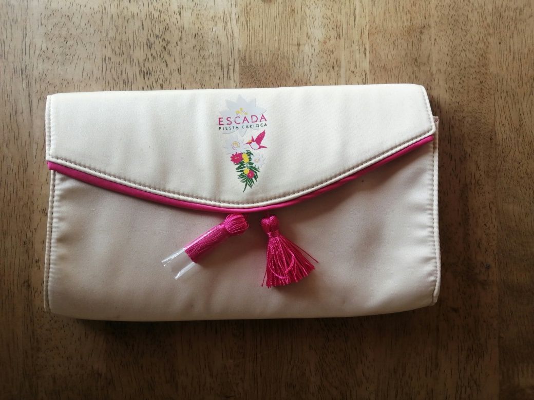 Mala necessaire clutch Escada 15x30cm