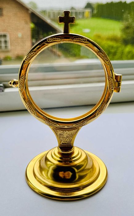 mała monstrancja kustodia 15cm