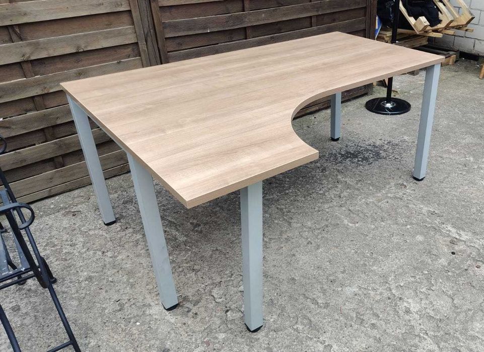 Biurko narożne 160x120 blat duży solidny