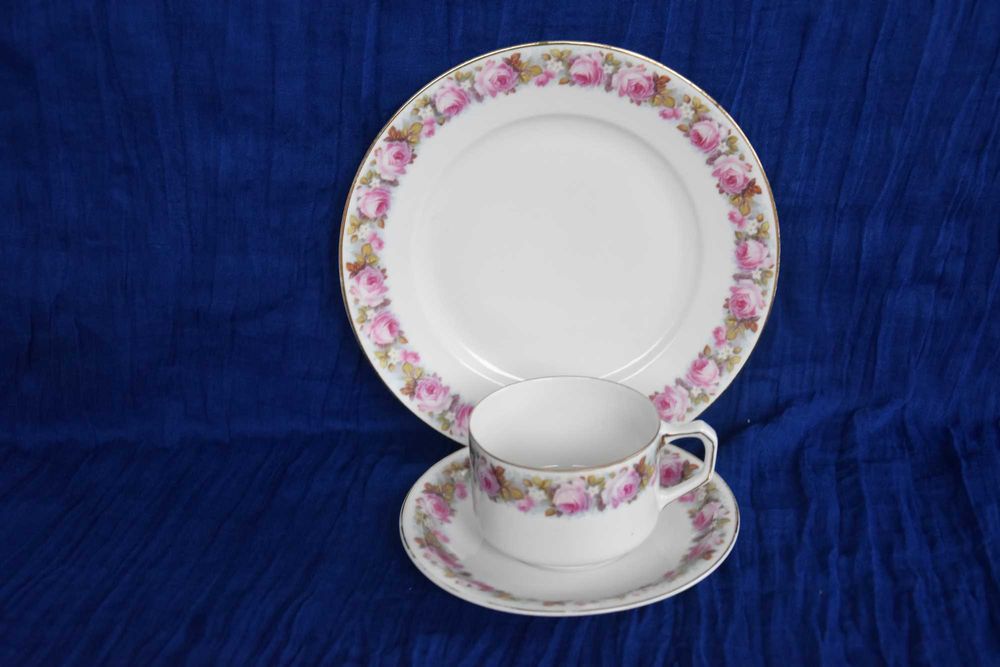 Filiżanka trio Tettau stara porcelana niemiecka (2)