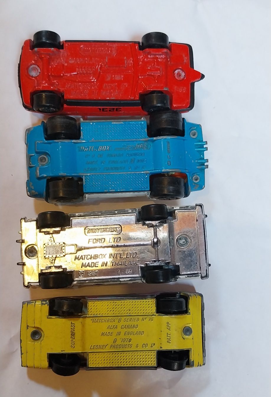 Lote de 4 miniaturas Matchbox