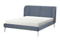 TUFJORD
Tapicerowana rama łóżka, Gunnared niebieski, 140x200 cm