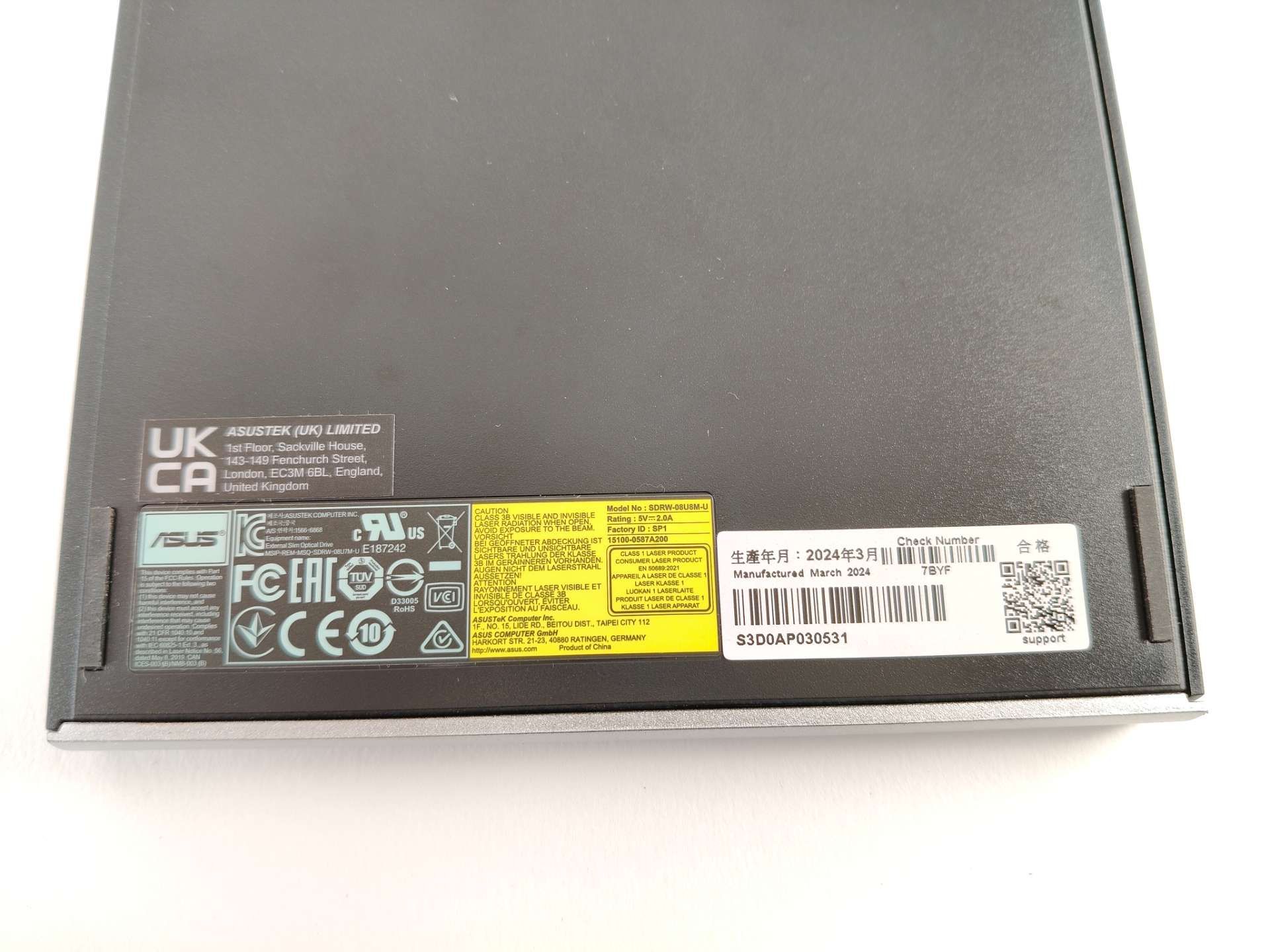 Nagrywarka DVD zewnętrzna Asus ZenDrive U8M (SDRW-08U8M-U)