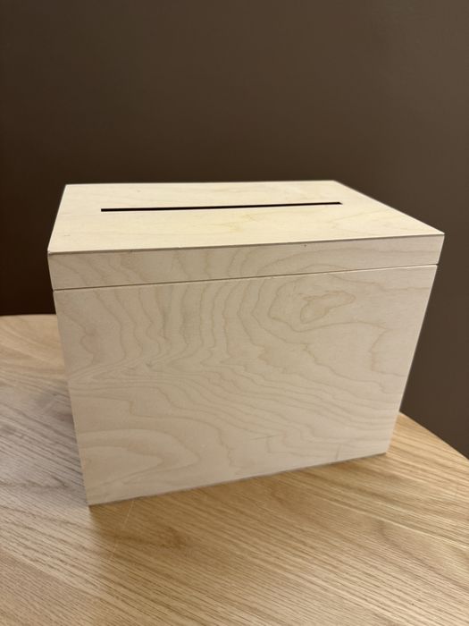 Drewniane pudełko na koperty ślub wesele