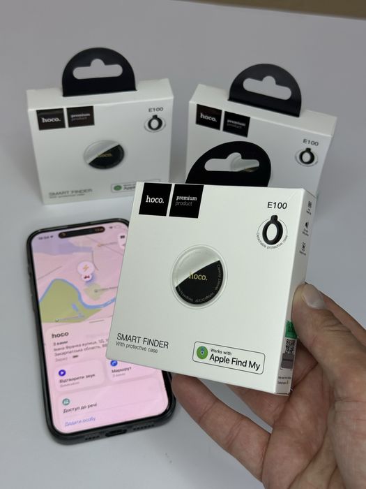 Міні GPS трекер HOCO оригінал - брелок AirTag Apple iPhone локатор