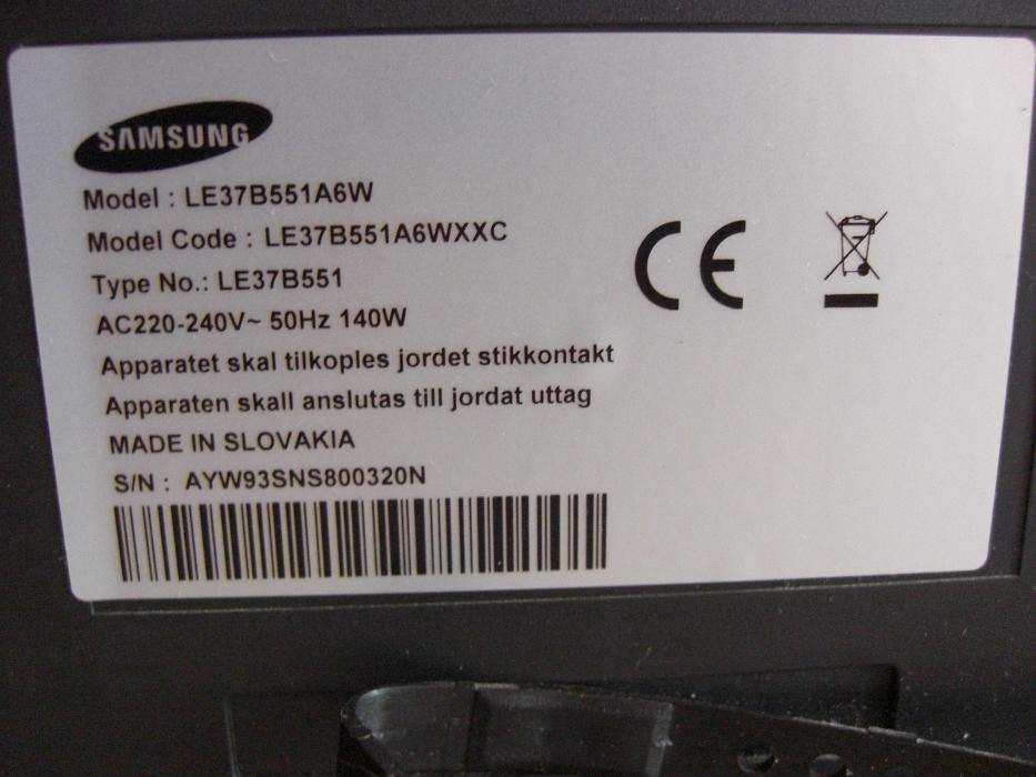 LCD Samsung LE37B551 para peças