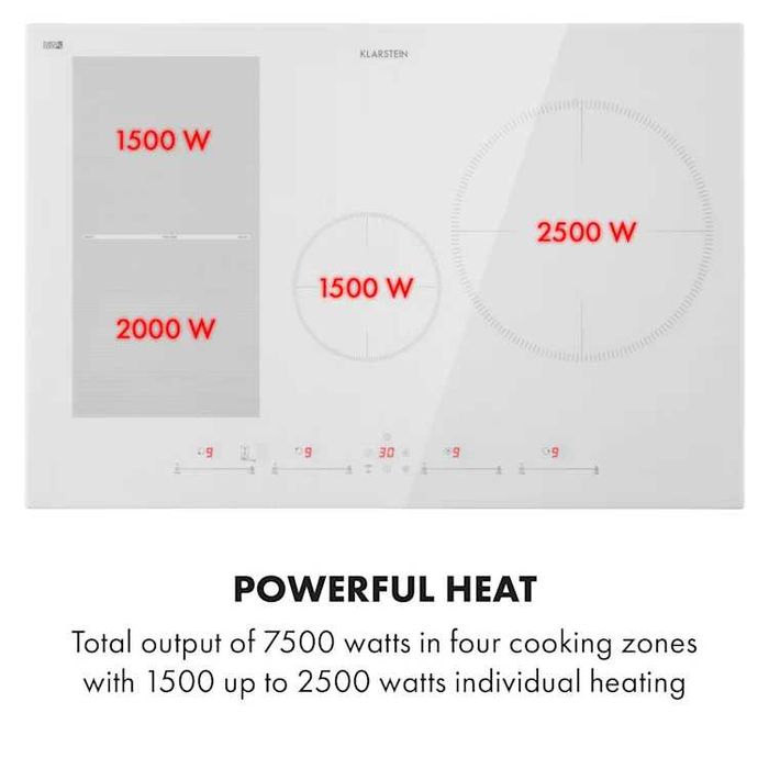 Индукционная плита індукційна поверхня Klarstein Delicatessa 77 Hybrid