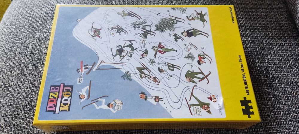 Przekrój puzzle folia Lengren Zima na Kasprowym Wierchu