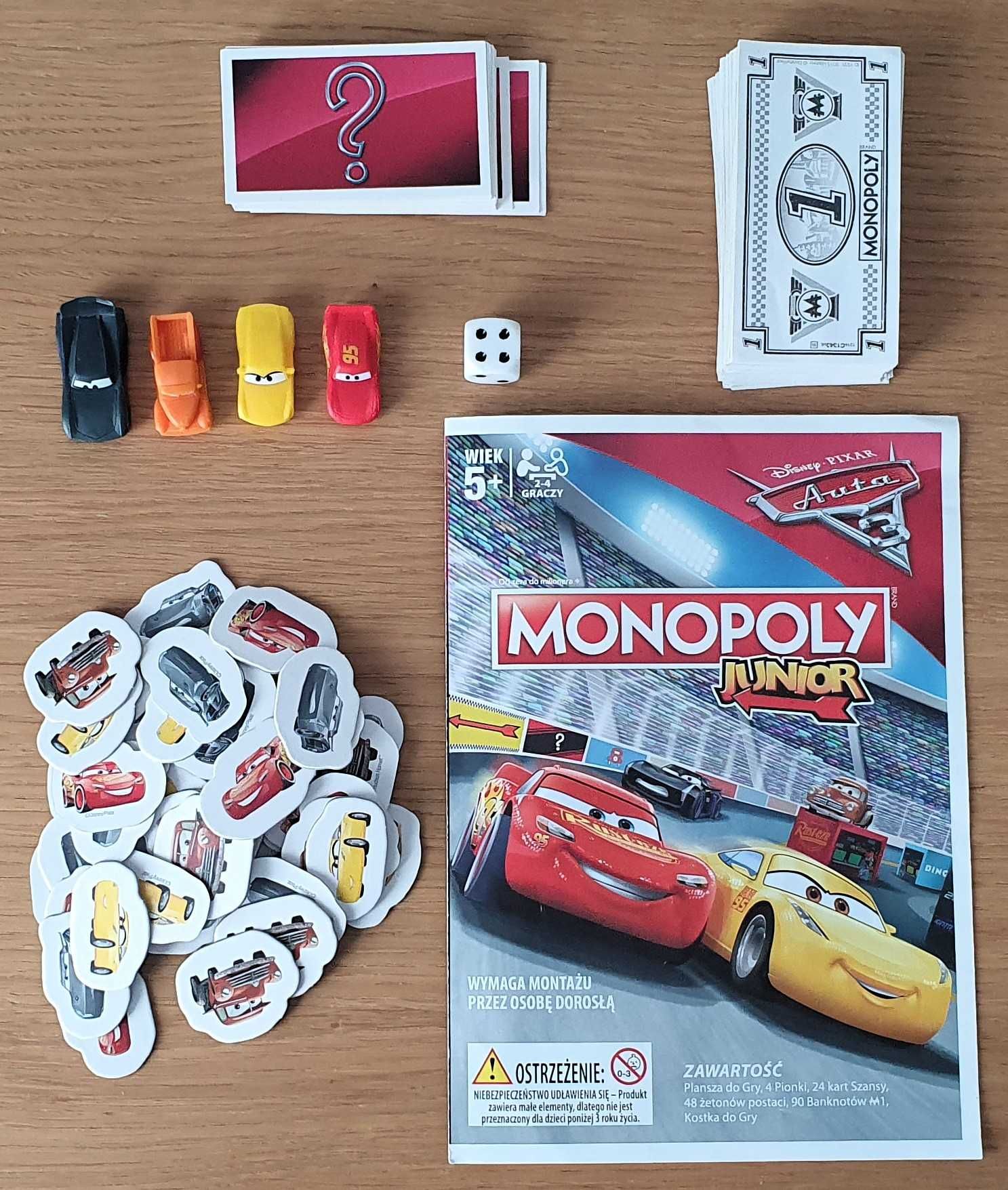 Gra planszowa Hasbro Monopoly Junior Auta 3