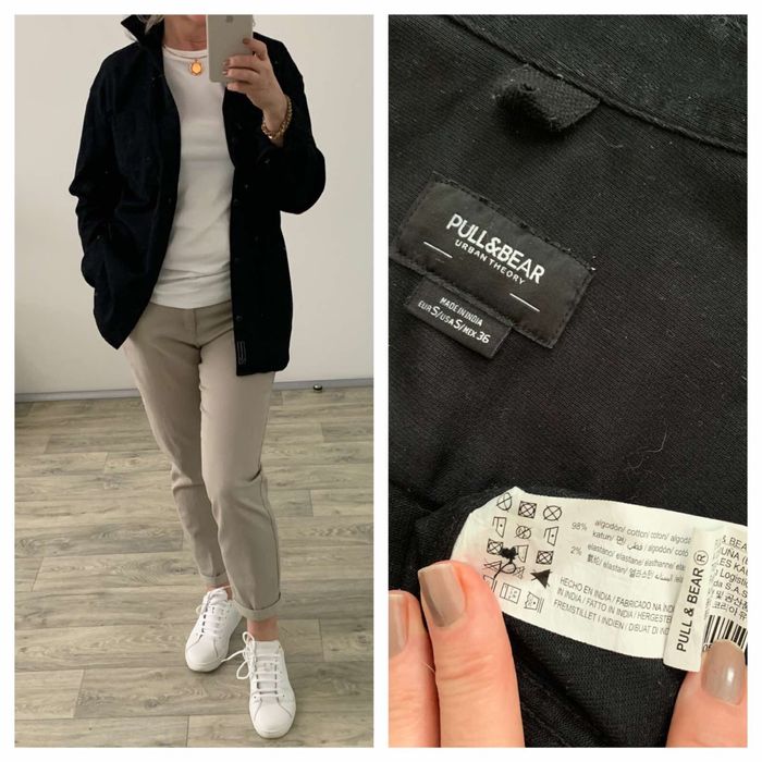 Рубашка- куртка женская Pull Bear. ПОГ . Коттон.