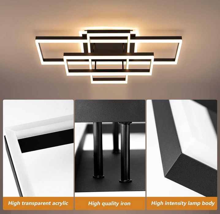 Люстра накладна для вітальні 130вт ДОСТАВКА БЕЗКОШТОВНА