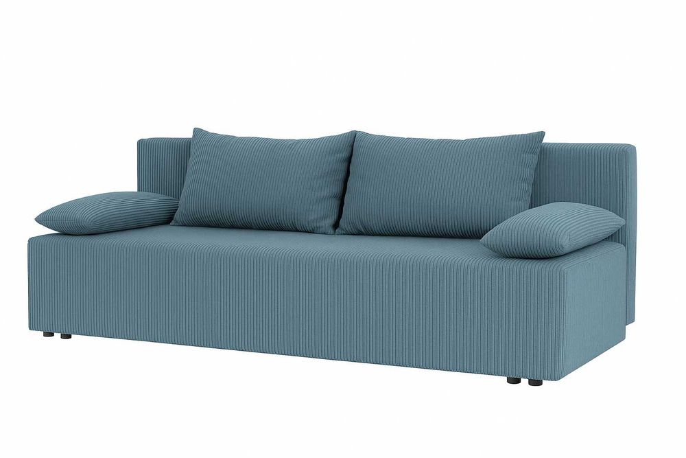 Kanapa z funkcją spania w tkaninie sztruks za 699 zł OKAZJA Producent