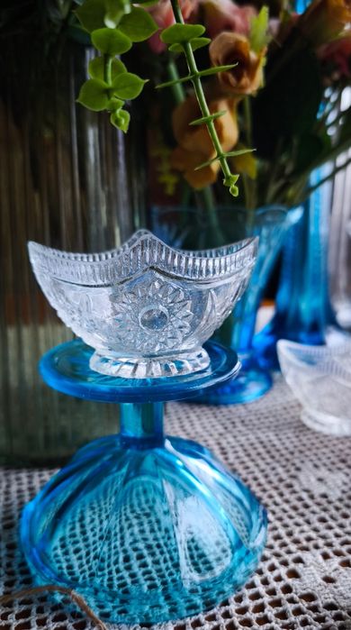 Солонка сільничка статуэтка фигурка скульптура майолика стекло винтаж