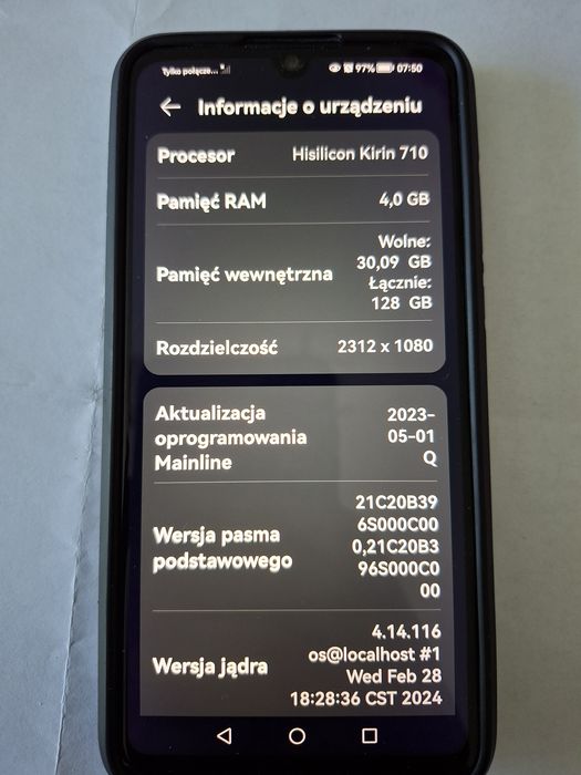 Smartfon, komórka, Huawei P30 Lite 4/128