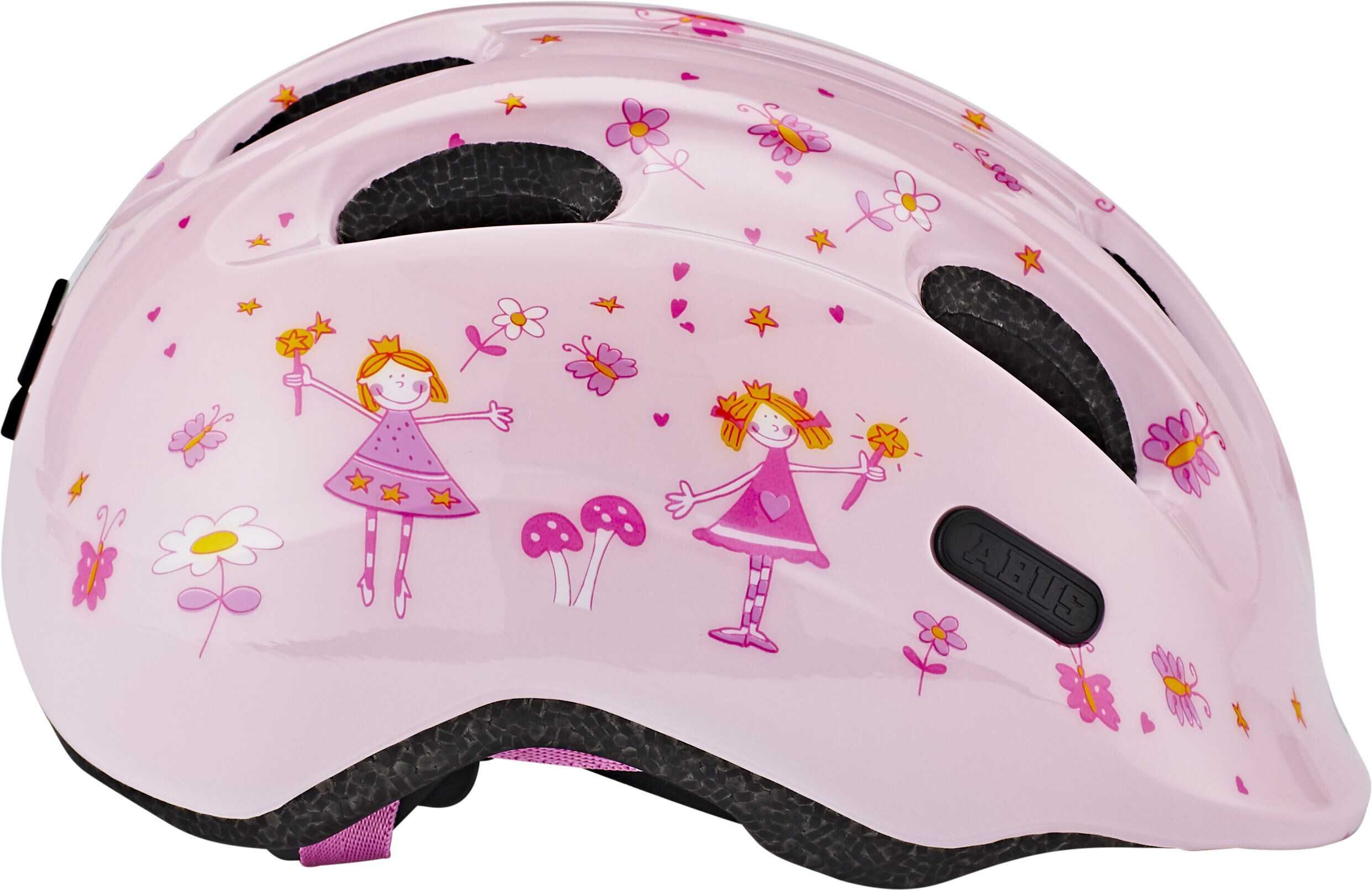 Abus SMILEY 2.0 Rose Princess S 45 50 kask rowerowy dziewczęcy junior