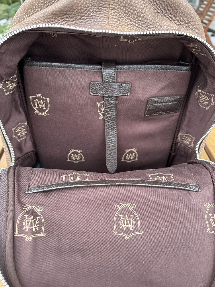Новий чоловічий шкіряний рюкзак massimo dutti