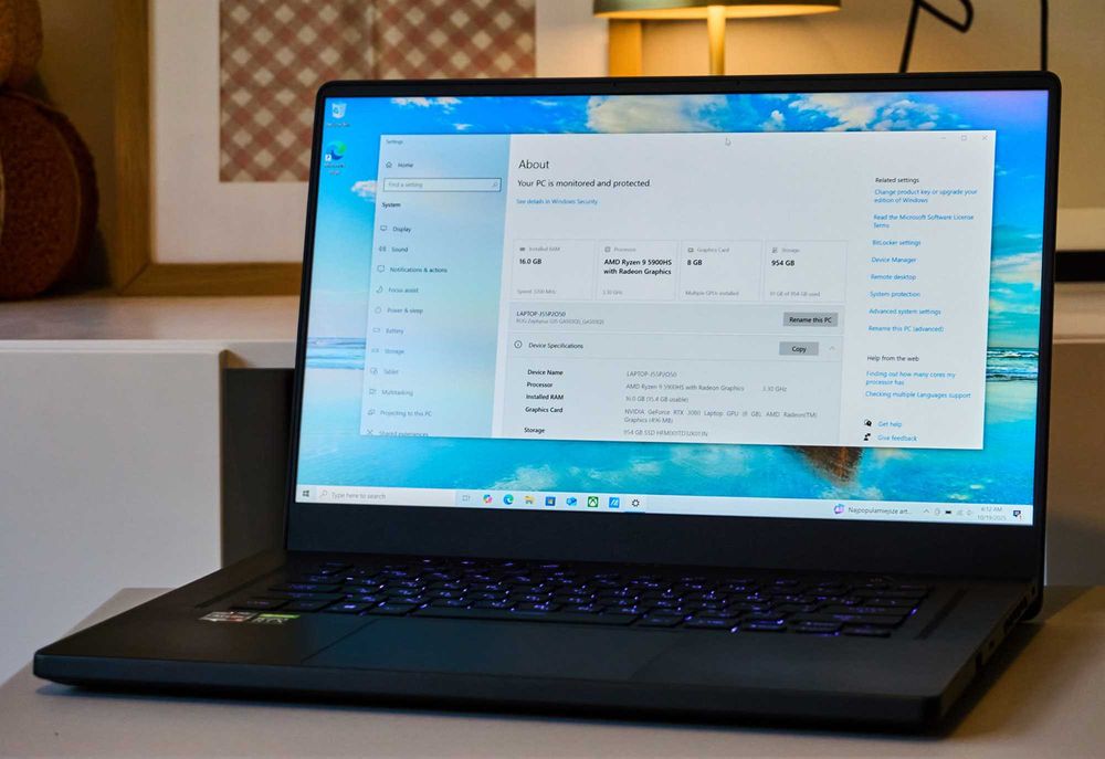 Laptop ASUS ROG Zephyrus G15 GA503QS AMD Ryzen 9 GeForce RTX 3080