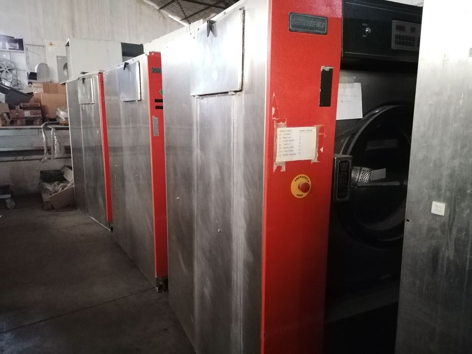 Girbau ocasião máquina de lavar roupa industrial 40kg a 110kg