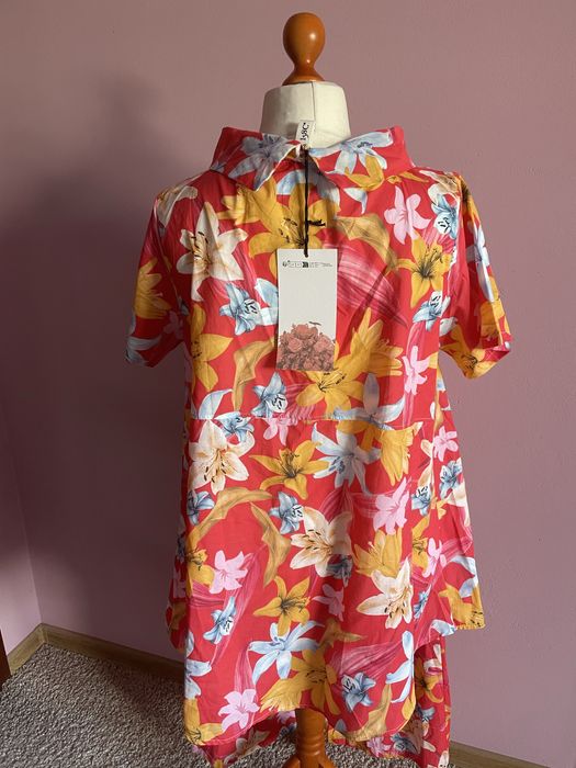 Kwiatowy komplet 158c kuloty i fraczek 40/42/44/46