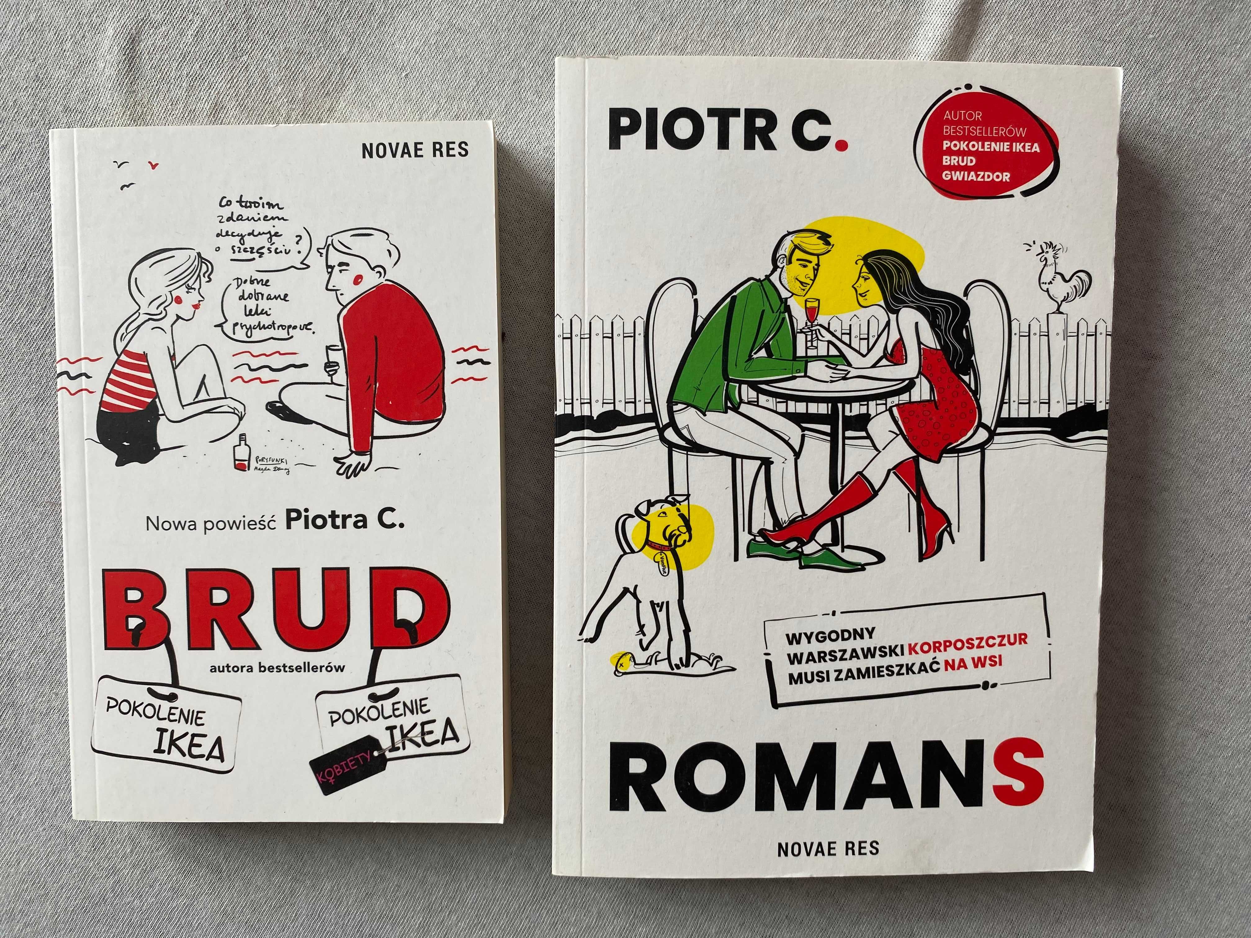 Zestaw 2 książek: Brud + Romans - Piotr C.