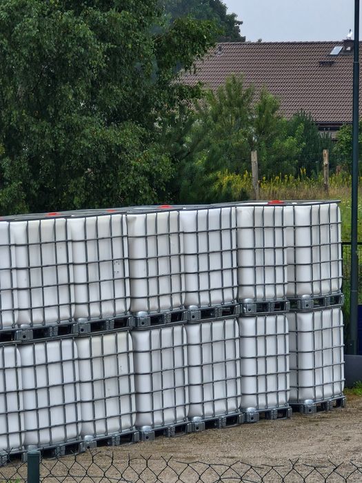 Mauser Mauzer 1000 ltr w koszu stalowym baniak beczka