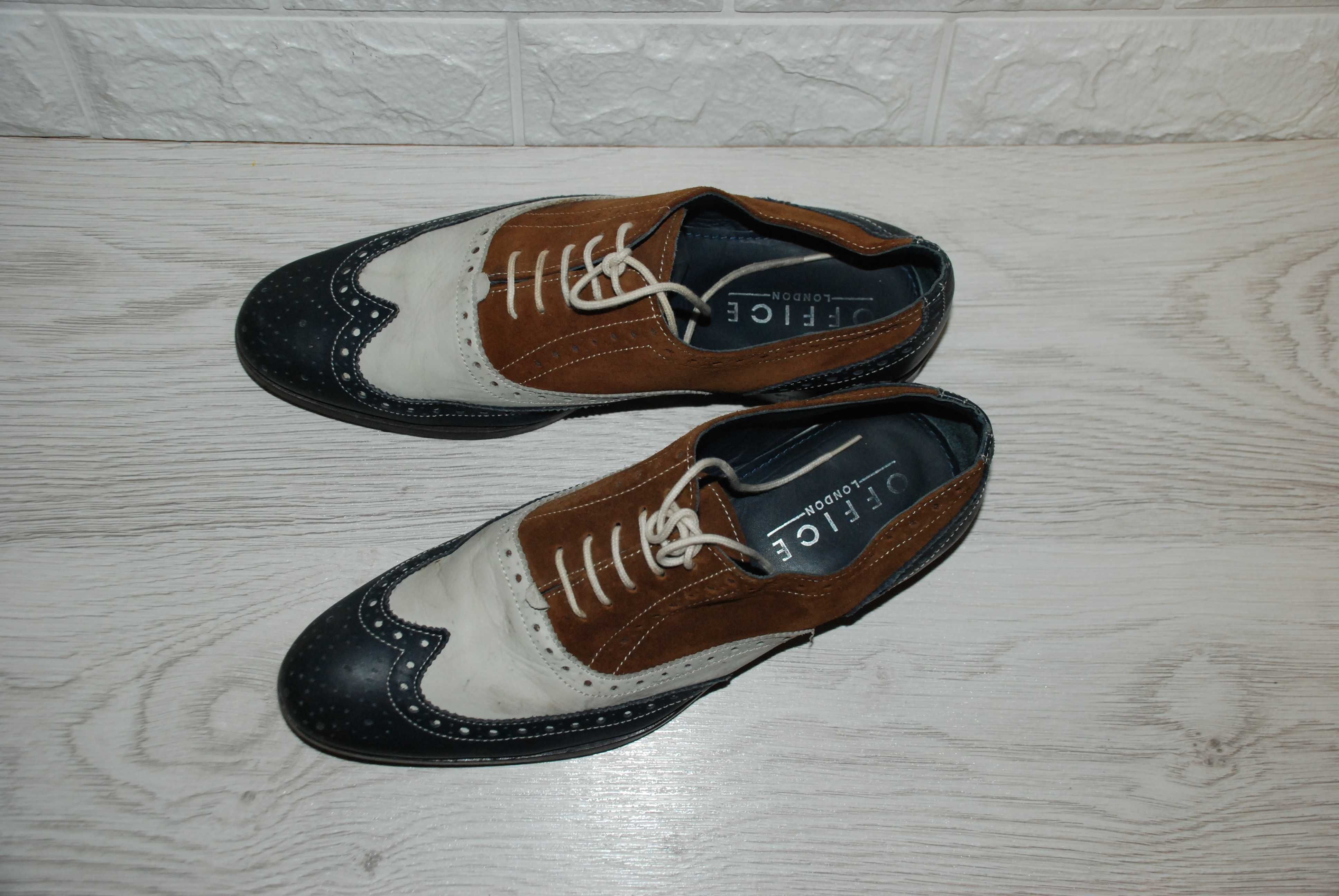 Стильные кожаные туфли Office London рр. 44