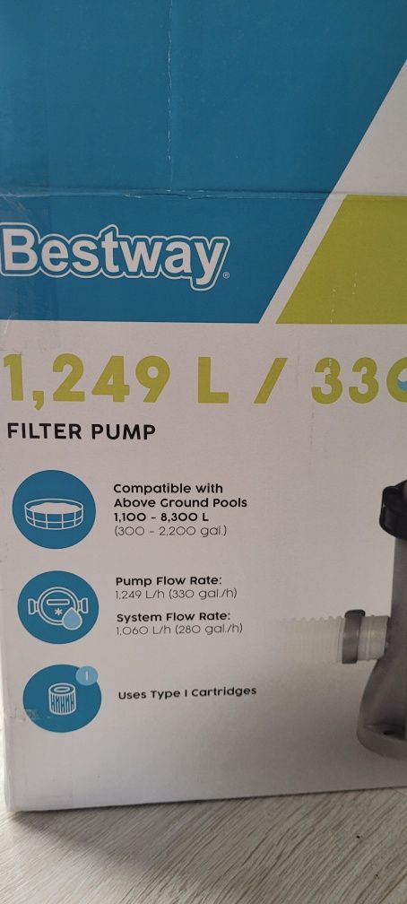 Bomba de filtragem para piscina (1 mês de uso)