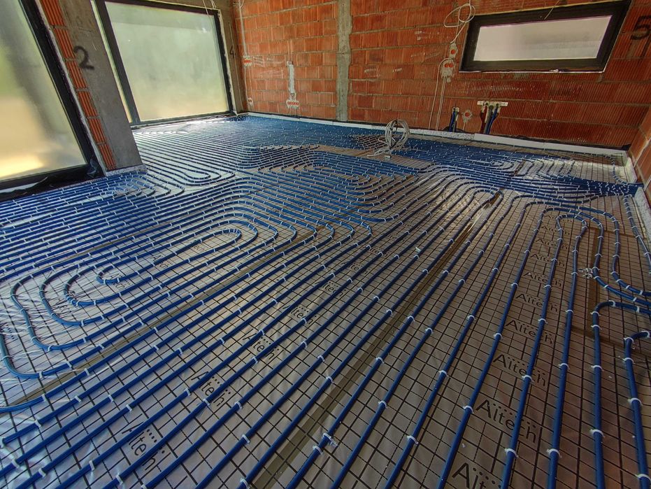 Posadzki Ogrzewanie podłogowe cwu wod kan rekuperacja, Klimatyzacja