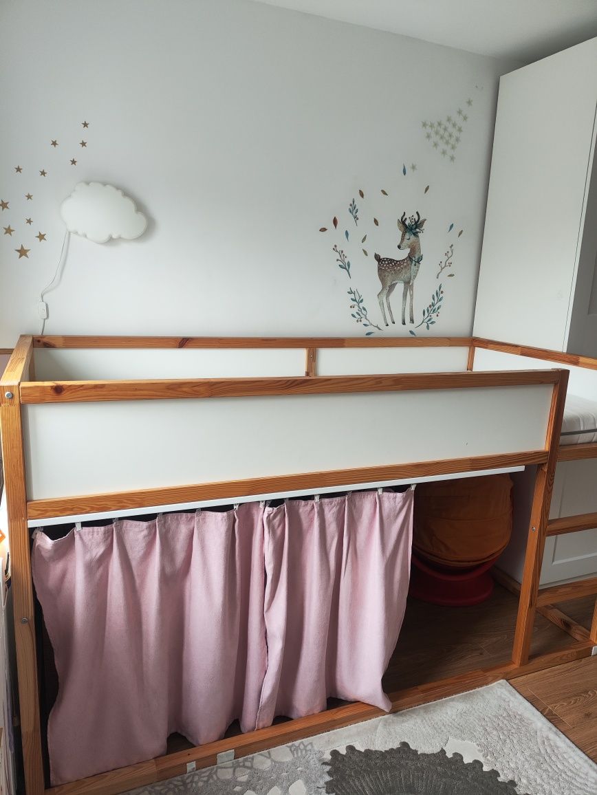 Łóżko piętrowe Ikea kura do sypialnia do pokoju dziecięcego s