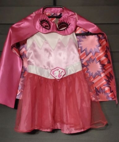 Sukienka kostium przebranie barbie superbohaterka 104 110 super hero