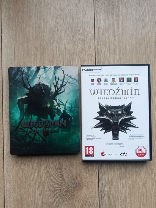 Steelbook Wiedźmin 3+ Wiedźmin edycja rozszerzona