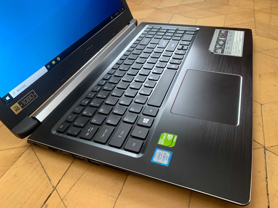 Laptop Acer Intel i3 DDR4-8GB Nowy SSD-512GB Geforce-940MX Bateria 5h