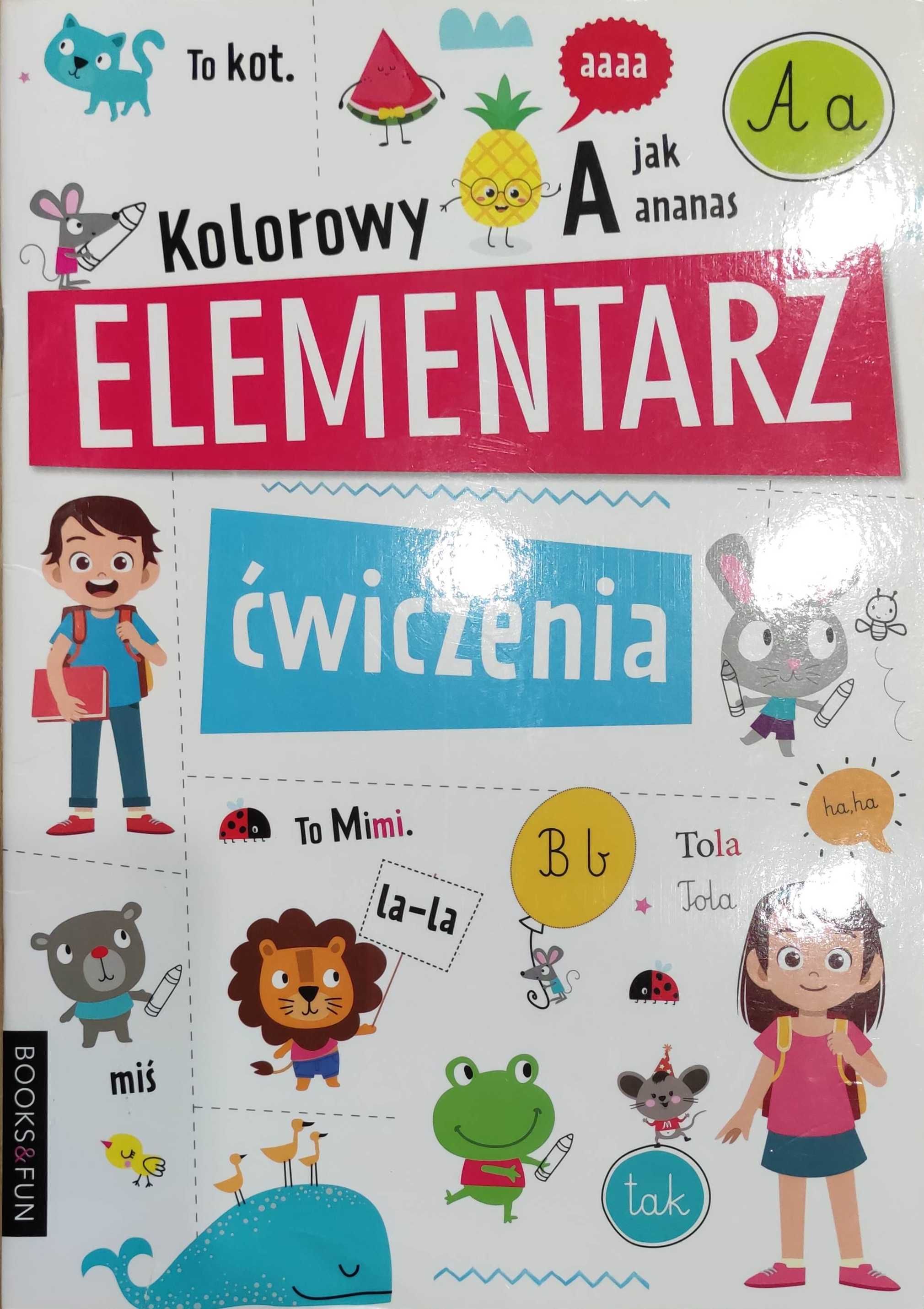 Kolorowy elementarz, nauka pisania
