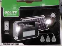 Ручной фонарь  Solar GDLite GD-8017 - портативная солнечная станция
