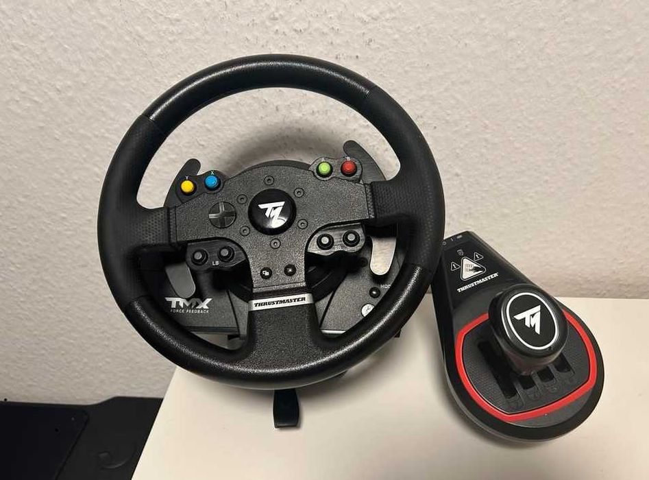 Kierownica Thurstmaster TMX, TH8S Shifter, T3PM pedały zestaw OKAZJA