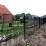 ogrodzenia ogrodzenie panelowe panele słupki brama furtka płot palety