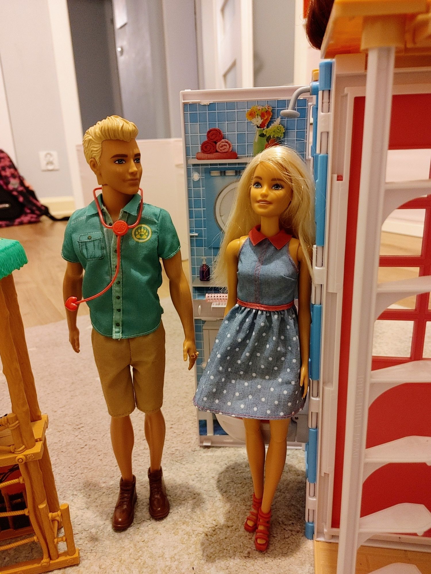 Duży zestaw Barbie i Ken