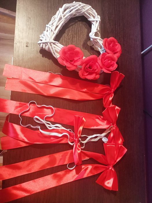 Ozdoby weselne czerwone