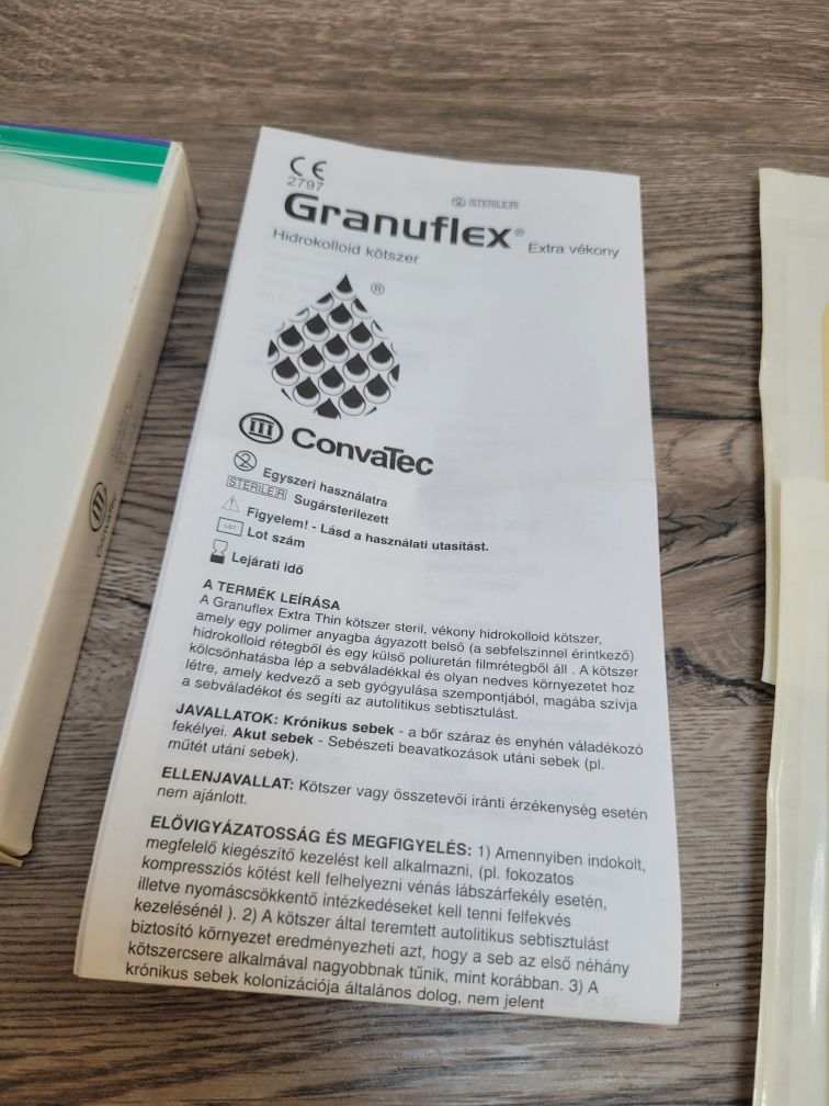 Granuflex extra thin 10x10 cm opatrunek hydrokoloidowy