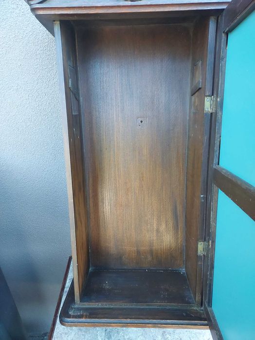 Szafka lustro ze skrzyni starego międzywojennego zegara 1925r E077